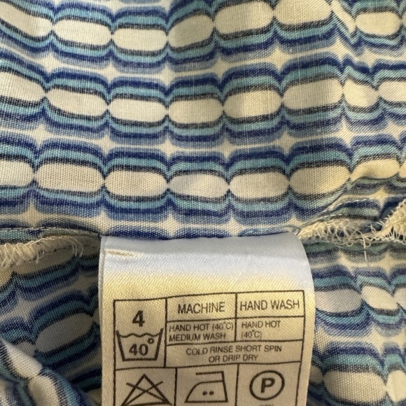 Ben Sherman Large Multi-Color w/Geometric Print Short Sleeve Button-Front Shirt - Picture 3 of 4